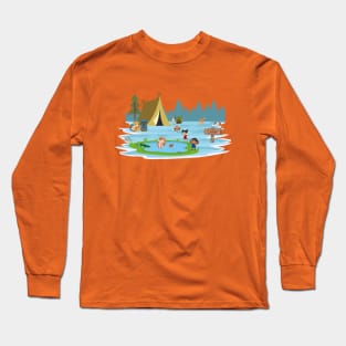 Save Teddy From The Gator! Long Sleeve T-Shirt